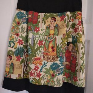 Frida Mexican Folk Art Skirt